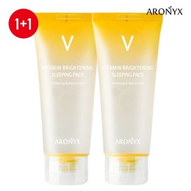 ARONYX [Aronics] Vitamin Brightening Sleeping Pack 100ml x 2 / Moisturizing Cream / [아로닉스] 비타민 브라이트닝 슬리핑팩 100mlx2 / 수분크림
