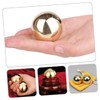 Mobestech 2pcs Brass Exercise Balls Smooth Metal Sphere Palm Exercise