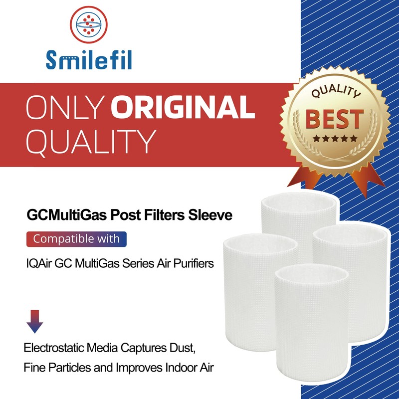 Smilefil 4 Pack Premium Replacement Post Filter Sleeve Compatible with
