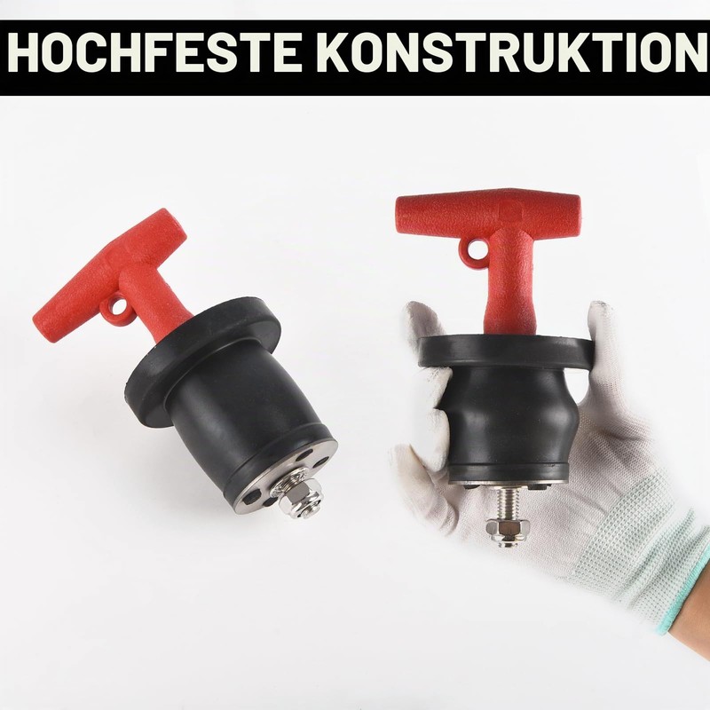 Scupper Plugs, Expansion Rubber Drain Plug with T Handle and