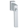 Hoppe Window Handle Toulon, Lock Button, with Vk, Silver elox,