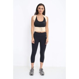 Posture Corrector Deluxe, Magnetic, Adjustable Straps, Neoprene, Four Colours (X-Large, Beige)