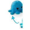 TeeTurtle Reversible Octopus Plushie 4-Inch Angry Light + Dark Blue