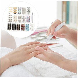 Baluue 3sets Graduation Theme Nail Decals Unique Adornment Stickers for Stylish Manicure Patches Present for Nail Art Enthusiasts and Beginners to Stand 16sheets*3