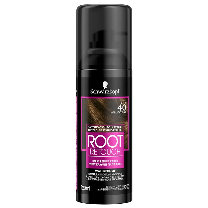 Schwarzkopf Retocador de raiz, castaño oscuro, 120 Ml