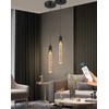 Flashing God Black Pendant Lights Modern LED Kitchen Island Light