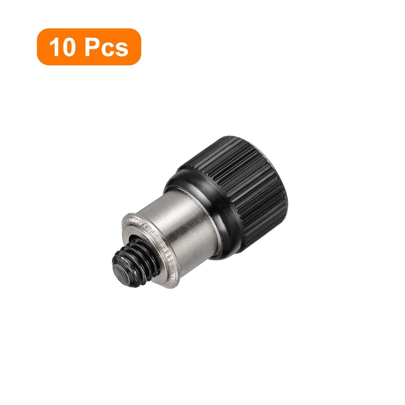 sourcing map 10pcs M6-1x12.01mm Computer Case Stainless Steel Thumbscrews, PF11