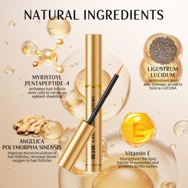Updated W3W Lash Serum for Eyelash Enhance, Eyelash Growth Serum, Gentle Formula for Longer, Fuller, and Thicker Lashes, 4ml