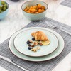 Selamica Ceramic 8 inch Dinner Plates, Small Dessert Salad Plates,