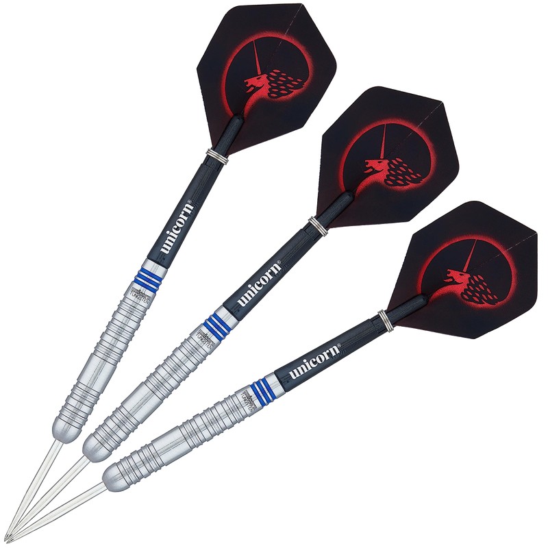 Unicorn Unisex Core|Style 1|Steel Tip Darts, Silver, 22 G EU