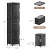 BROVIEW 3-Tier Tall Narrow Storage Cabinet Organizer, Slim Bathroom Cabinets
