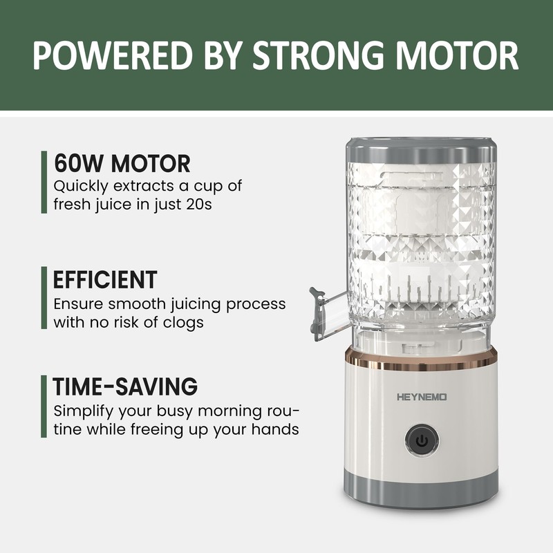 Electric Citrus Juicer Machines, Rechargeable Lemon Juicer Squeezer with USB