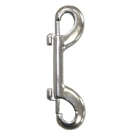 Double Carabiner 100 mm Long Stainless Steel V4A 1 Piece A4 Carabiner Hook