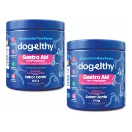 Dogelthy Pack De 2 Gastro Aid Sabor Cerdo Para Perros 270gr