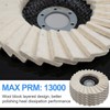 8 Pcs Wool Polishing Wheel Disc and Polishing Compounds Set,