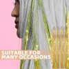 6 Stück Hair Tinsel,Glitzer Strähnen Haare zum Einflechten Bunte Haarsträhnen