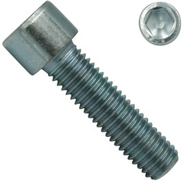 Cylindrical Screws with ISK - M4 x 10 mm - Pack of 50 - DIN 912 / ISO 4762 - Galvanised Steel 8.8 - SC912