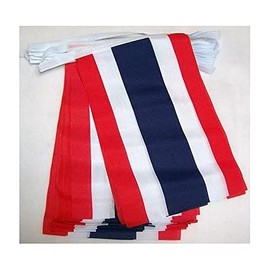 AZ FLAG THAILAND 6 meters BUNTING FLAG 20 flags 9'' x 6'' - THAI STRING flags 15 x 21 cm