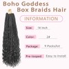Boho Box Crochet Braids Human Hair Mixed Goddess Box Braid