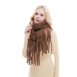 RIIQIICHY Chunky Scarf for Women Winter Warm Thick Scarves Oversized Blanket Scarf
