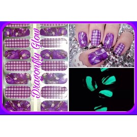 Classy Claws Color Nail Polish Strips, 16ct. Custom. Dragonfly Glow. Read Description Below