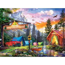 MasterPieces 300 Piece EZ Grip Jigsaw Puzzle - Pine Valley Camp - 18"x24"