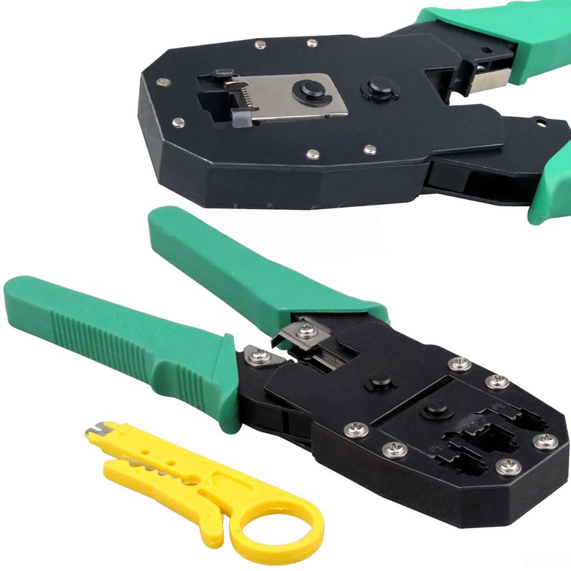 Safekom RJ45 Crimping Tool Cable Tester Punch Down Tool RJ45