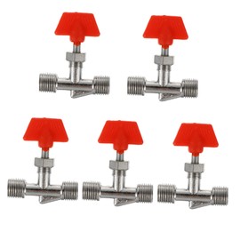 TEHAUX 5pcs Float Ball Air Compressor Valve Threaded Connectors Durable Drain Valve Kit Quick Connector for Efficient Air Release Reliable Pneumatic Accessory