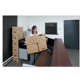 Bankers Box 7150001 Filing Storage Box with Locking Lid, Letter/Legal, Kraft, 25/Carton