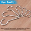 HonQiShiMY Pack of 185 Screw Hooks, Ceiling Hooks, Eye Screws