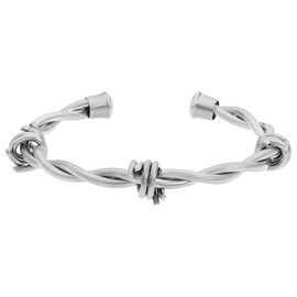 Stainless Steel Barbed Wire Bangle by Lavari Jewelers