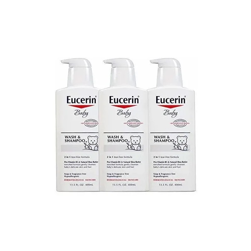 Eucerin Baby Jabon y Shampoo 2 en 1 400 ml