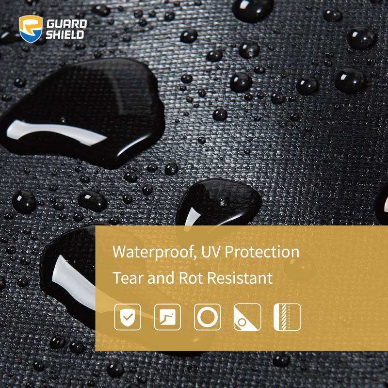 GUARD SHIELD Extreme Heavy Duty Black Poly Tarp 10x20 Feet