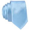 DonDon men's slim tie, 5 cm, plain, matt, shiny and