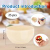 Medanera 25 Pcs Wooden Pinch Bowl Mini Round Wood Bowls