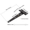 TamBee 5inch Light Duty T-Strap Hinge Gate Strap Hinge Door
