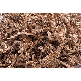 Stephanie Imports Made In USA 3-Ply Crinkle Cut Shredded Paper 2 lbs (Brown Kraft)