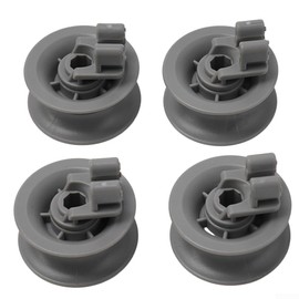 4Pcs 611666 Dishwasher Upper Rack Roller For Bosch, For Siemens, For Neff, For Beko, For Constructa, For INDESIT, for Junker Dishwashers, Top Rack Roller Rolling Wheel Assembly