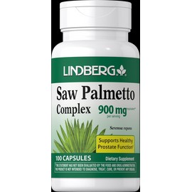 Lindberg Saw Palmetto Capsules 900mg | 100 Count | for Men & Women, Non-GMO | by Lindberg