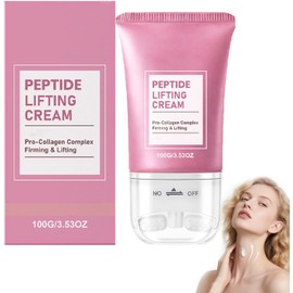 Crema Reafirmante Con PéPtidos Pinklabs, Crema Reafirmante Para El Cuello Pinklabs Con Rodillo, Cre/ma Reafirm/ante Para El Cuello, Cre/ma Hidratante Reafir/mante Rostro Y Cu/ello Para Piel FláCida (1 PC)