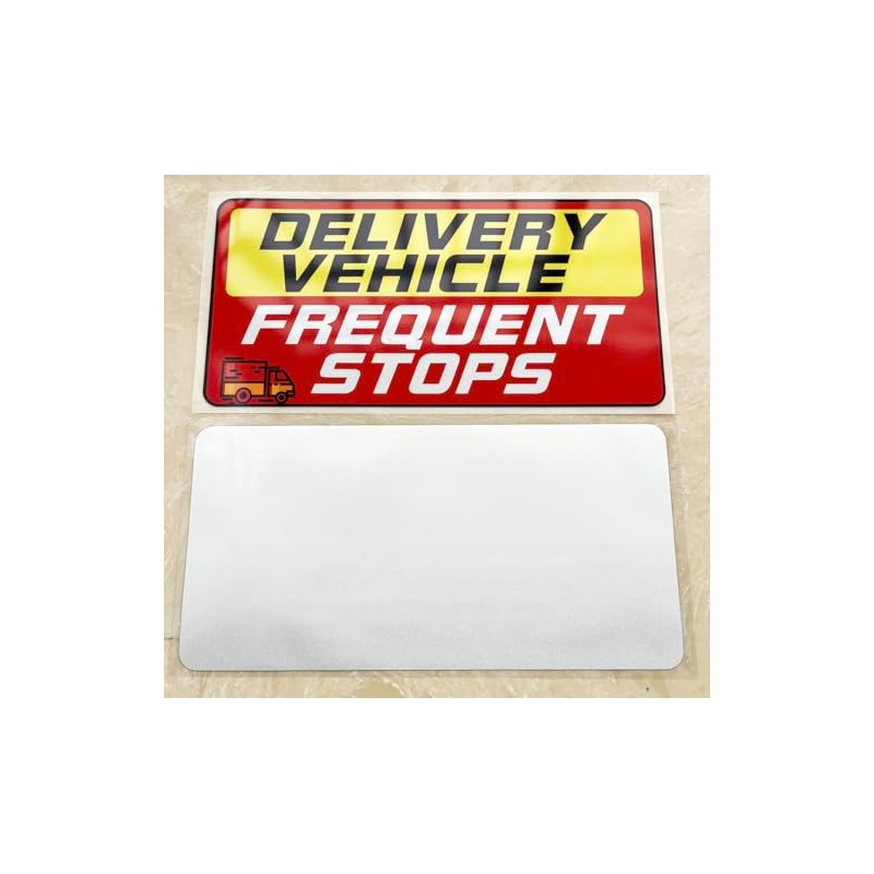 Delivery Driver Car Sticker 9 × 4.3 Inches Reflective Delivery