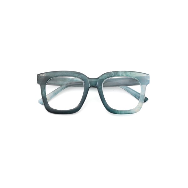 El Charro Unisex Carolina Sunglasses, Green marbled
