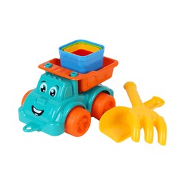 Strand Sandspielzeug Set - Strandspielzeug mit Bagger, Sand Förmchen, Sand Schaufel und Rake, Sandkasten Spielzeug Set für Kinder ab 1 2 3 4 5 6 Jahre Mädchen Junge