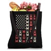 French Bulldog American Flag Paws Tote Bag