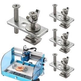 Hold Down Clamp,Pack of 4 T-Track Press Plate Saw Clamp - T Track Accessories, Woodworking Tool, Bench Clamps for Woodworking Metalworking Router