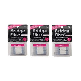 FD Bridge Soft Fiber Ptosis Prevention Tape Soft Type, Transparent 0.06 inch (1.4 mm) Wide, 120 Pack x 3 Pack