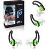 Hearprotek tapones para los oídos de silicona impermeables para natación,