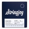 Stringjoy HVY128 8 String Signatures Nickel Electric Guitar Strings, (Heavy