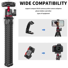 Universal Flexible Camera Tripod Stand with Cold Shoe Phone Mount