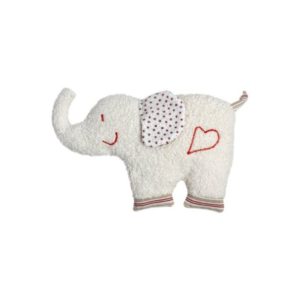 Efie Spelt Grain Heat Cushion Elephant Material from Controlled Organic